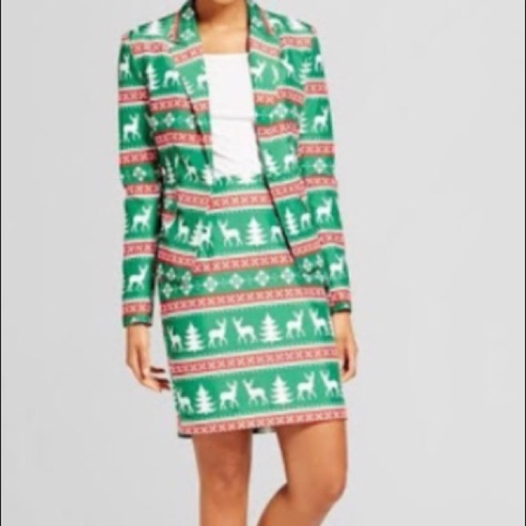 𝅺Suitmeister ugly Christmas reindeer suit small 6/8 - Picture 1 of 2